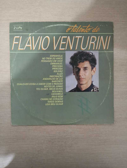 Lp Vinil Flávio Venturini O Talento De Duplo Com Encarte