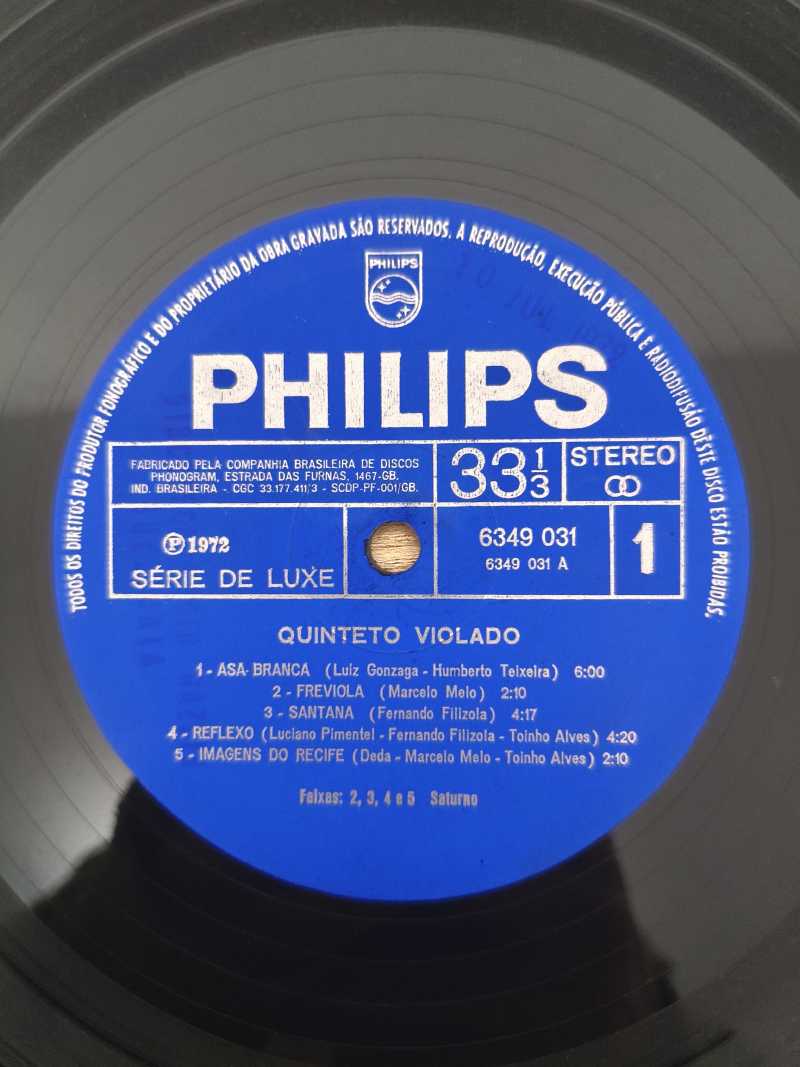 Lp Vinil Quinteto Violado 1972
