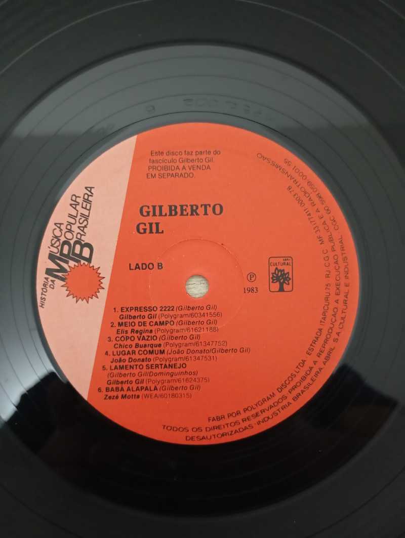 Lp Vinil Gilberto Gil História da MPB