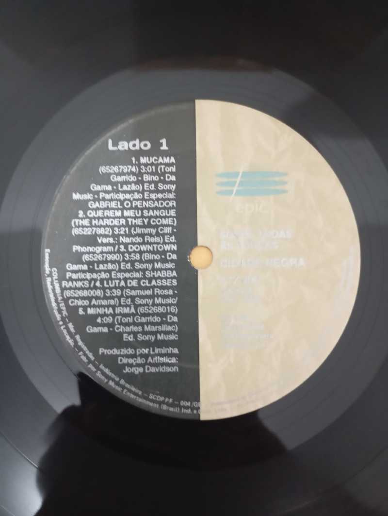 Lp Vinil Cidade Negra Sobre Todas As Forças Com Encarte