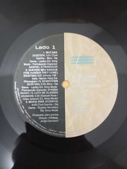 Lp Vinil Cidade Negra Sobre Todas As Forças Com Encarte
