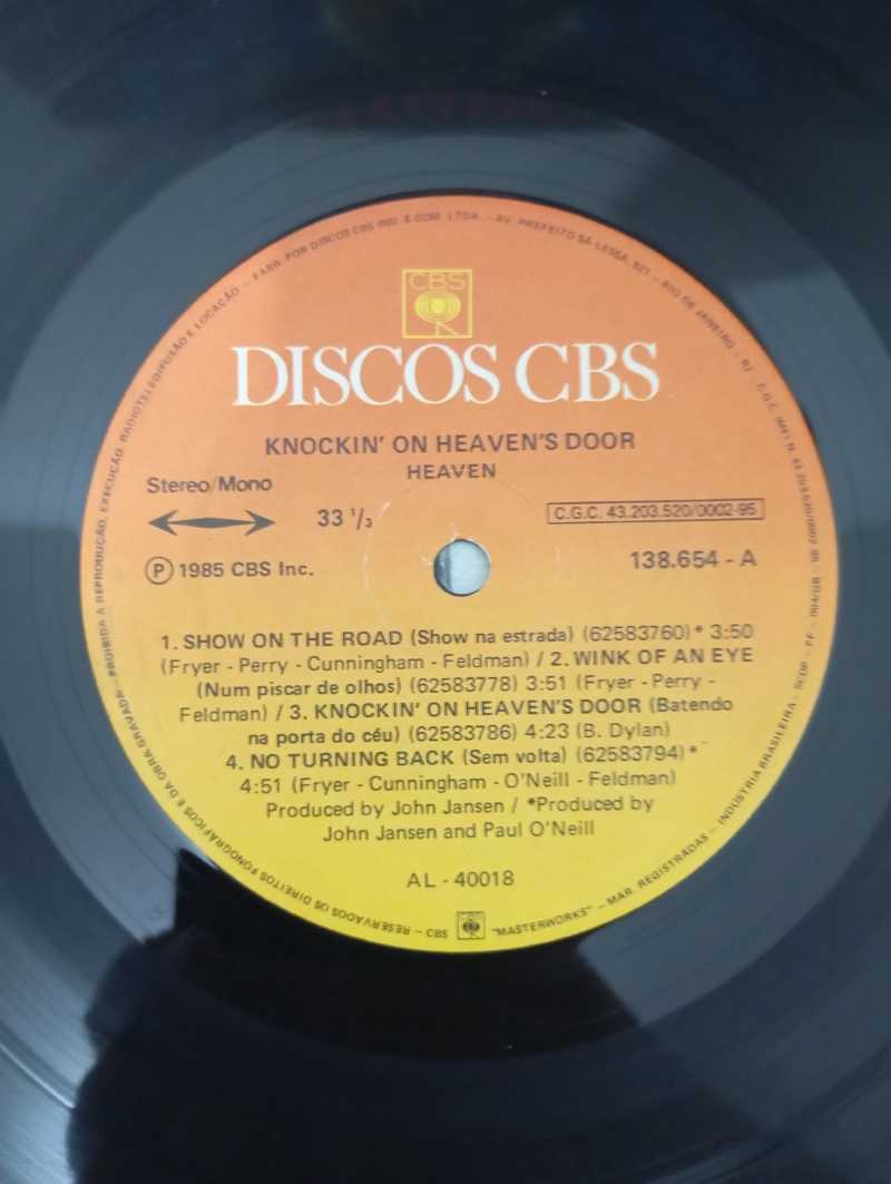 Lp Vinil Heaven Knockin' On Heaven's Door Com Encarte