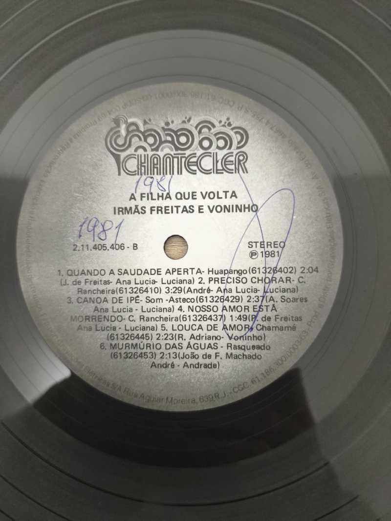 Lp Vinil Irmãs Freitas E Voninho A Filha Que Volta