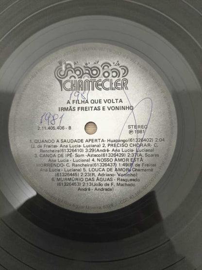 Lp Vinil Irmãs Freitas E Voninho A Filha Que Volta