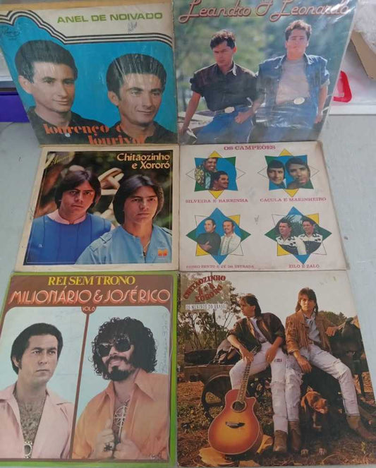 Lp Vinil Lote 6 Unidades Sertanejo