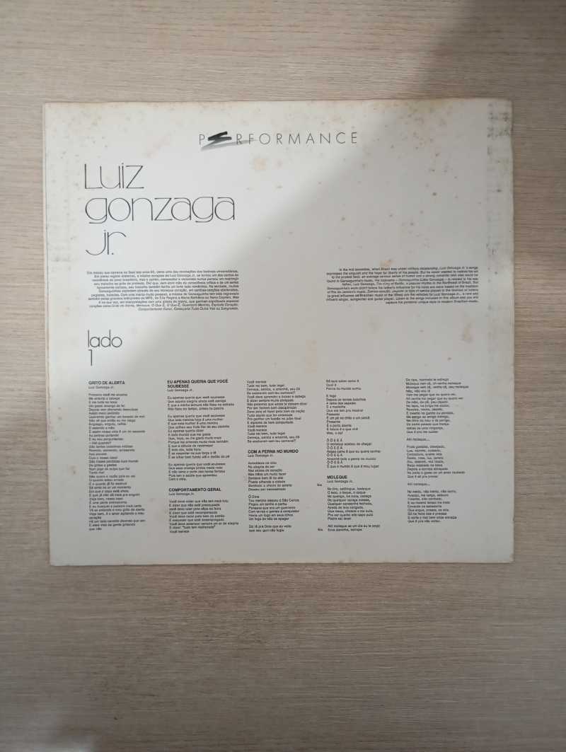 Lp Vinil Gonzaguinha Performance Com Encarte