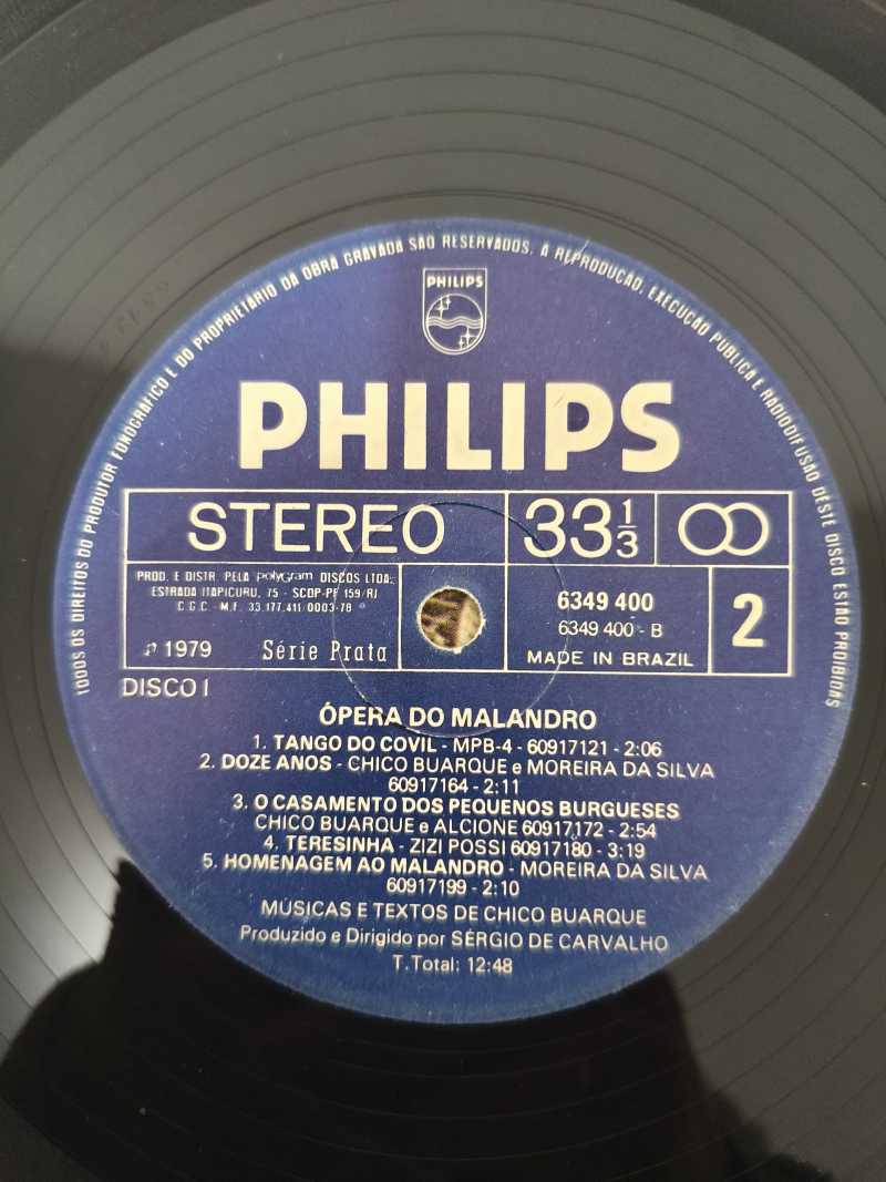Lp Vinil Chico Buarque Ópera Do Malandro Duplo Com Encarte