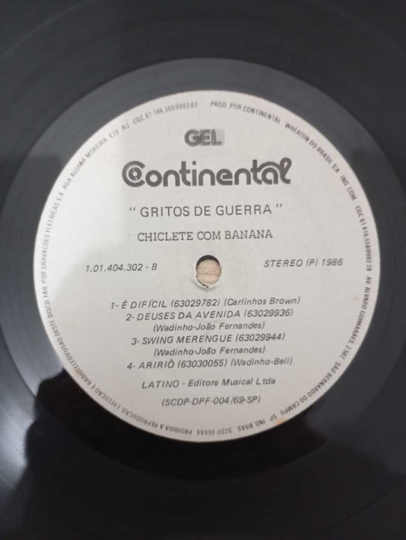 Lp Vinil Chiclete Com Banana Gritos De Guerra