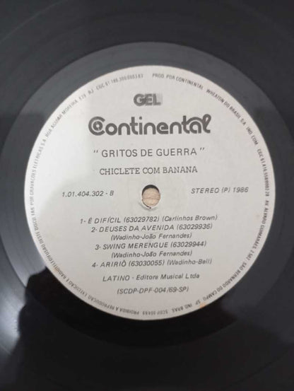 Lp Vinil Chiclete Com Banana Gritos De Guerra
