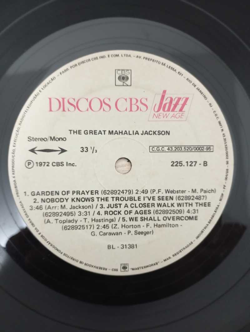 Lp Vinil Mahalia Jackson The Great Mahalia Jackson Duplo