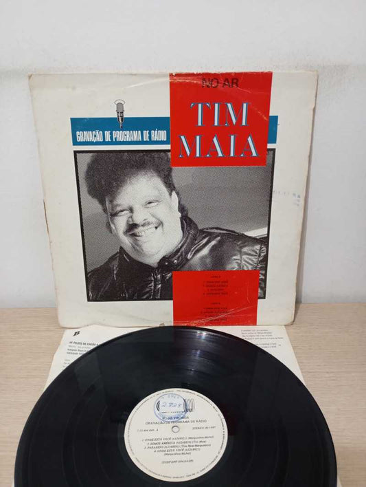 Lp Vinil Tim Maia No Ar Programa De Rádio Com Encarte