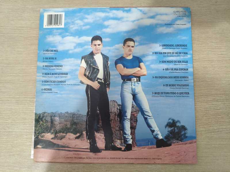 Lp Vinil Zezé Di Camargo & Luciano 1995 Com Encarte