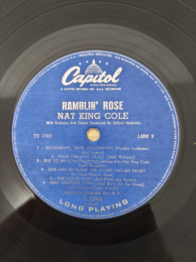 Lp Vinil Nat King Cole Ramblin' Rose