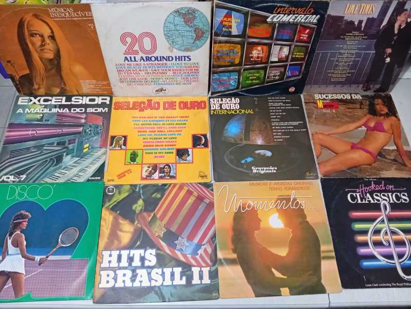 Lp Vinil Lote 12 Unidades Pop Internacional
