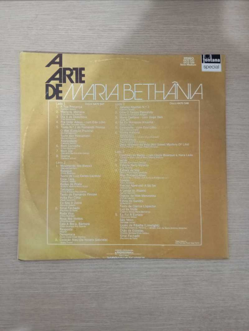 Lp Vinil Maria Bethânia A Arte De Maria Bethânia Duplo