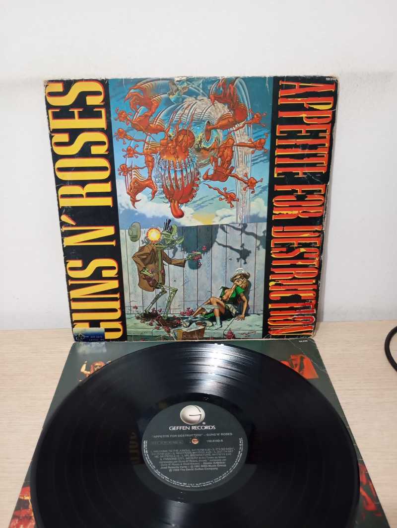 Lp Vinil Guns N' Roses Appetite For Destruction Com Encarte