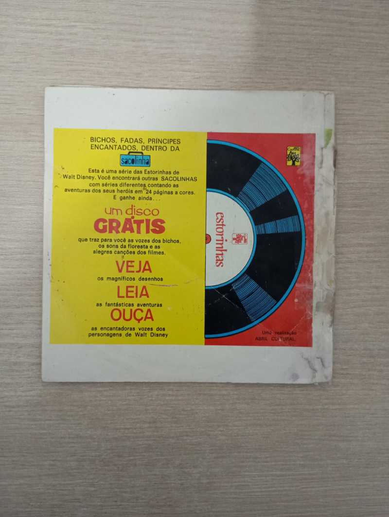 Compacto Vinil Estorinhas de Walt Disney O Índiozinho