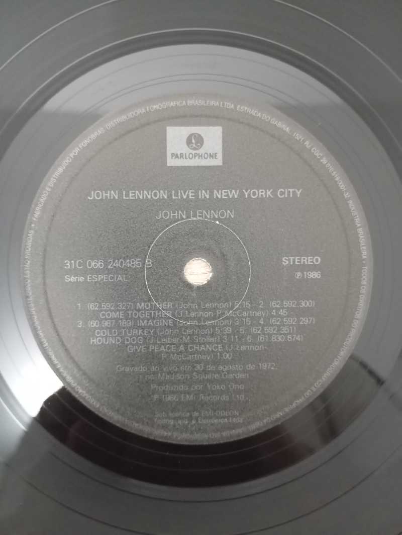 Lp Vinil John Lennon Live In New York City Com Encarte