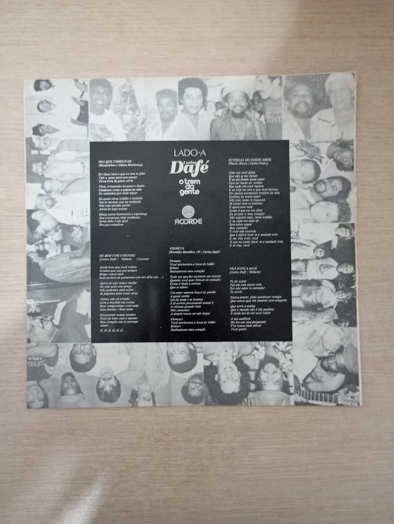 Lp Vinil Carlos Dafé O Trem Da Gente Autografado C Encarte