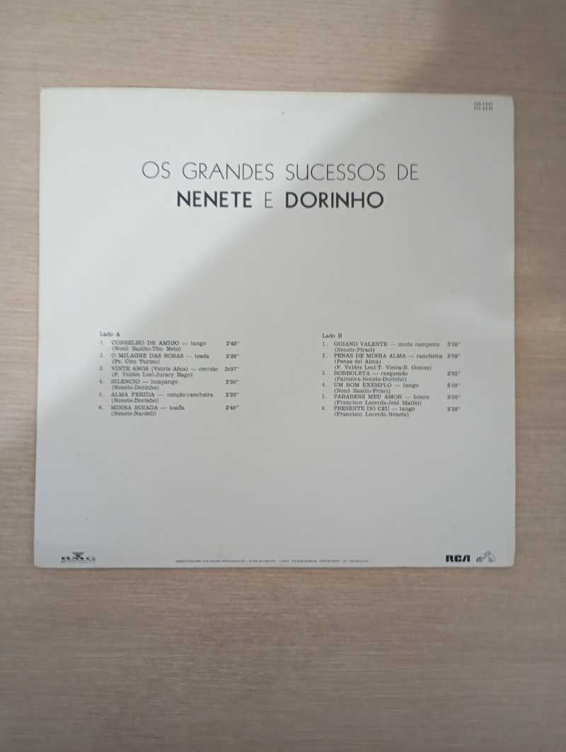 Lp Vinil Nenete e Dorinho Os Grandes Sucessos
