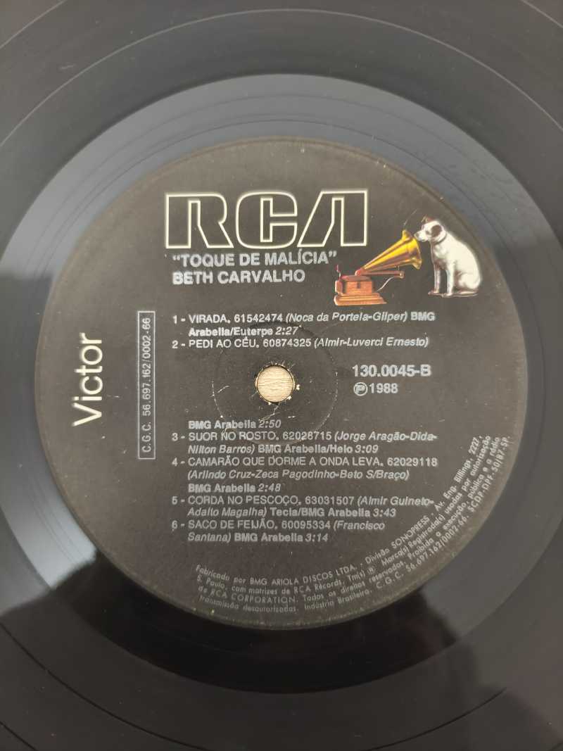 Lp Vinil Beth Carvalho Toque De Malícia