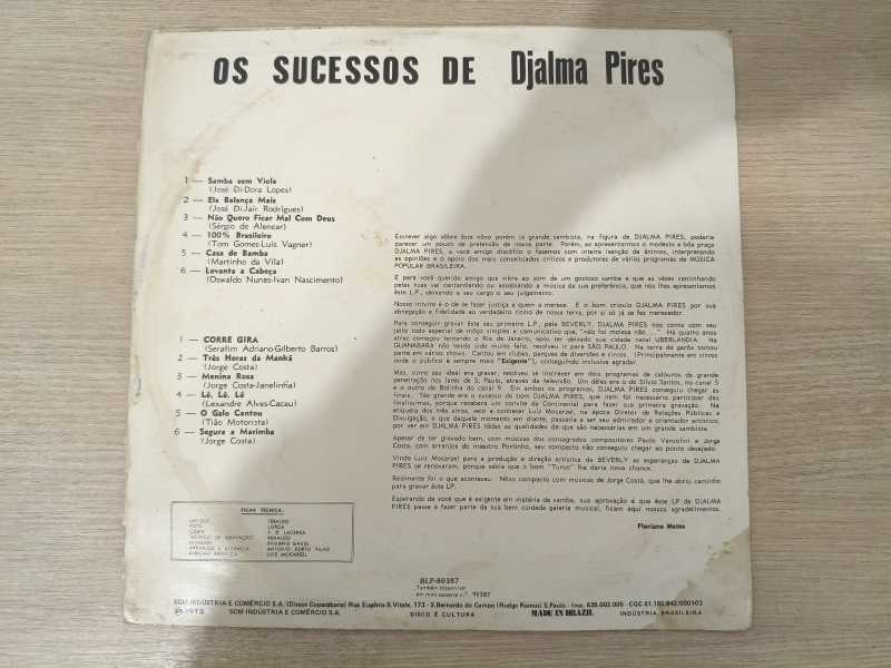 Lp Vinil Djalma Pires Os Sucessos de