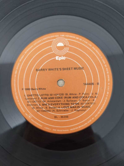 Lp Vinil Barry White Sheet Music