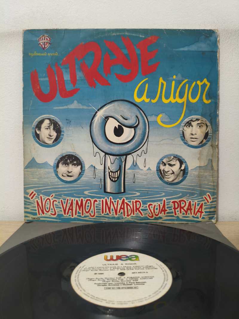 Lp Vinil Ultraje A Rigor Vamos Invadir Sua Praia C/ Encarte