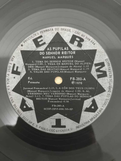 Lp Vinil Manuel Marques As Pupilas Do Senhor Reitor