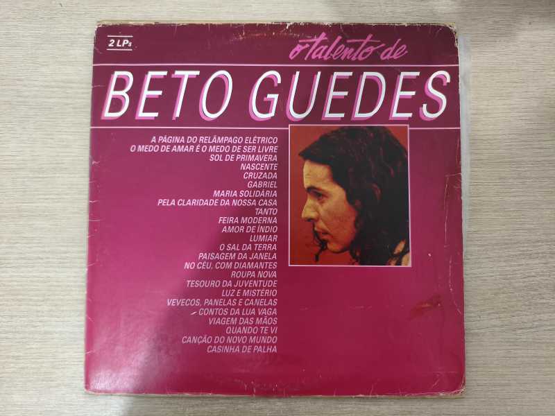 Lp Vinil Beto Guedes O Talento de Duplo Com Encarte