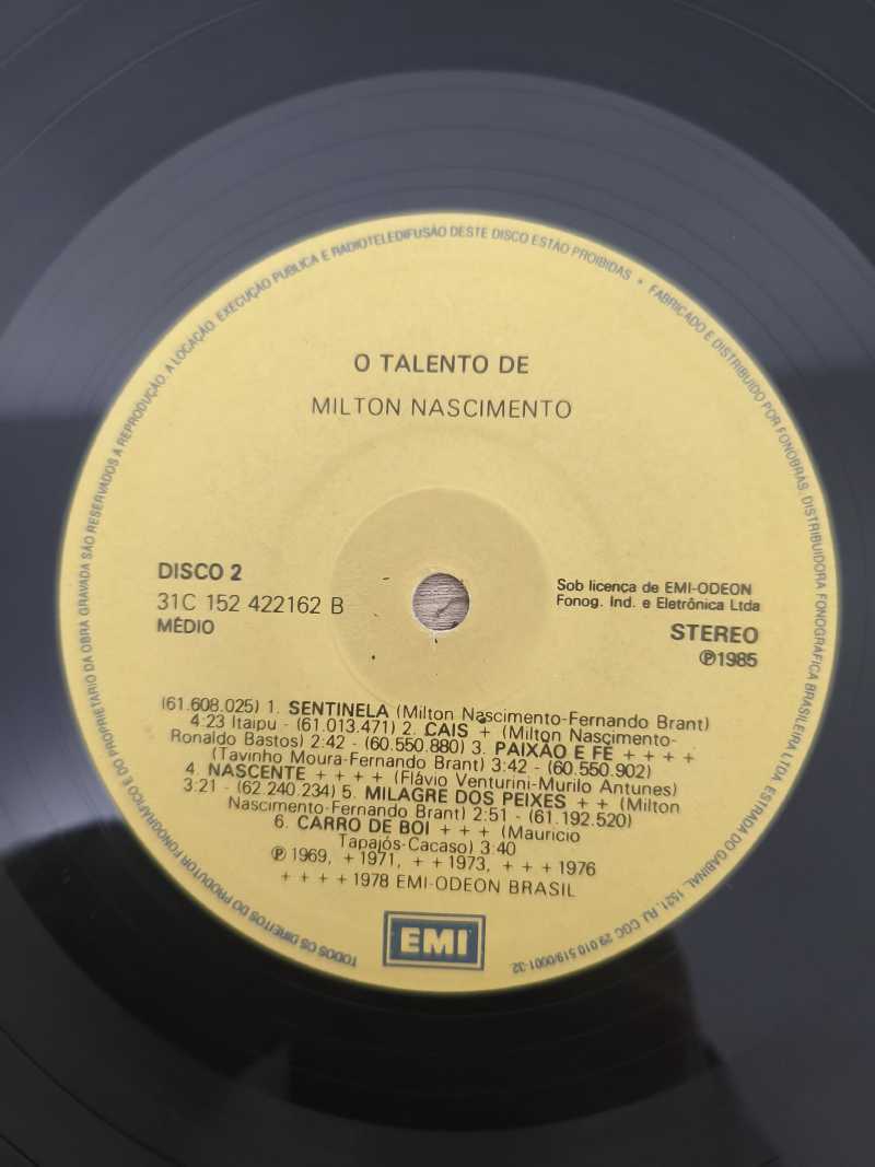 Lp Vinil Milton Nascimento O Talento de Duplo