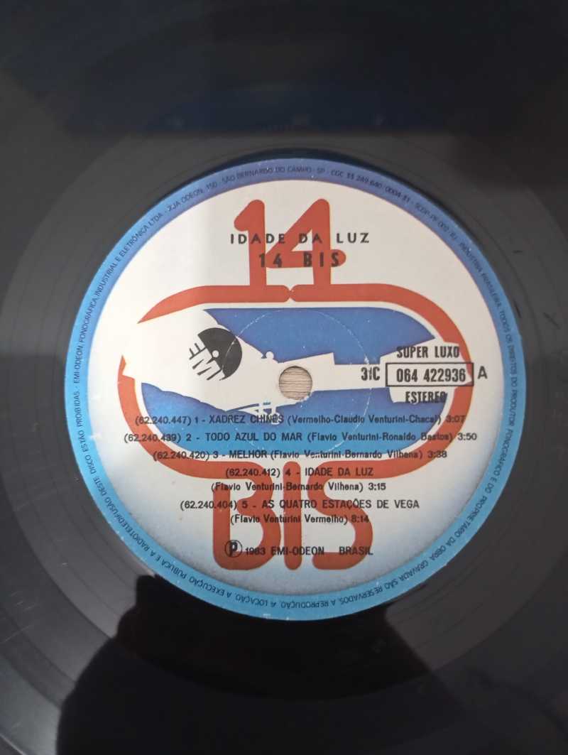 Lp Vinil 14 Bis A Idade Da Luz
