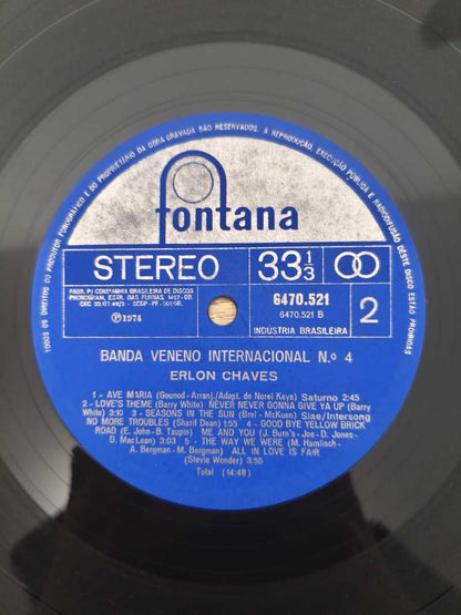 Lp Vinil Banda Veneno Internacional Erlon Chaves Vol. 4