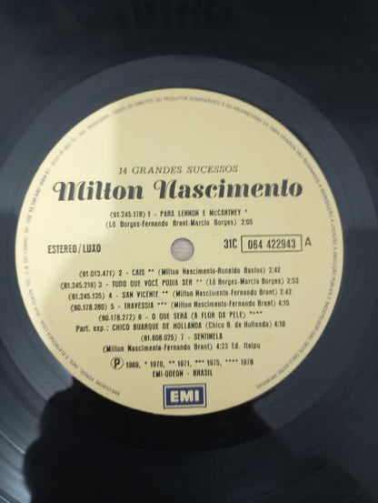Lp Vinil Milton Nascimento 14 Grandes Sucessos