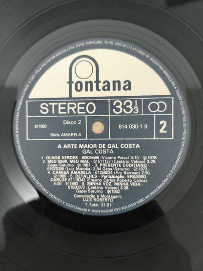 Lp Vinil Gal Costa A arte maior de Duplo