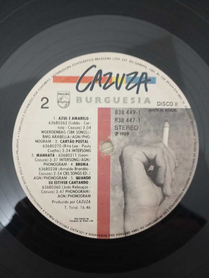 Lp Vinil Cazuza Burguesia Duplo Com Encarte