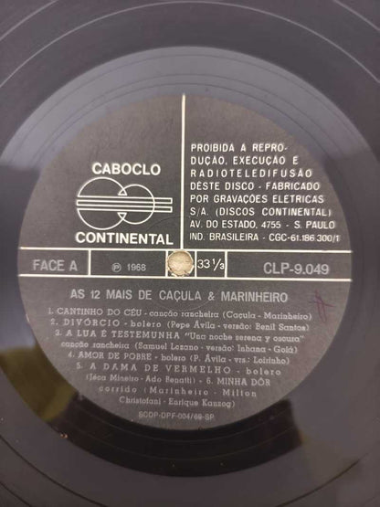 Lp Vinil Caçula E Marinheiro As 12 mais de