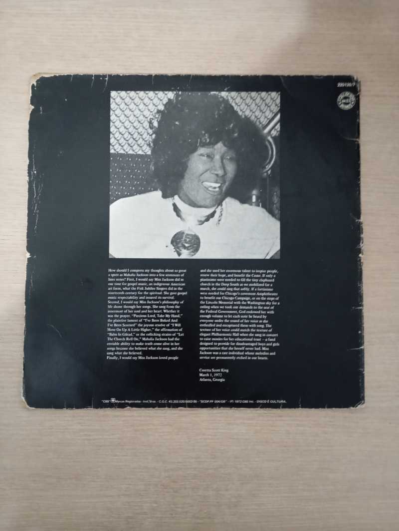 Lp Vinil Mahalia Jackson The Great Mahalia Jackson Duplo