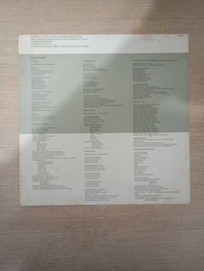 Lp Vinil Milton Nascimento Sentinela Com Encarte