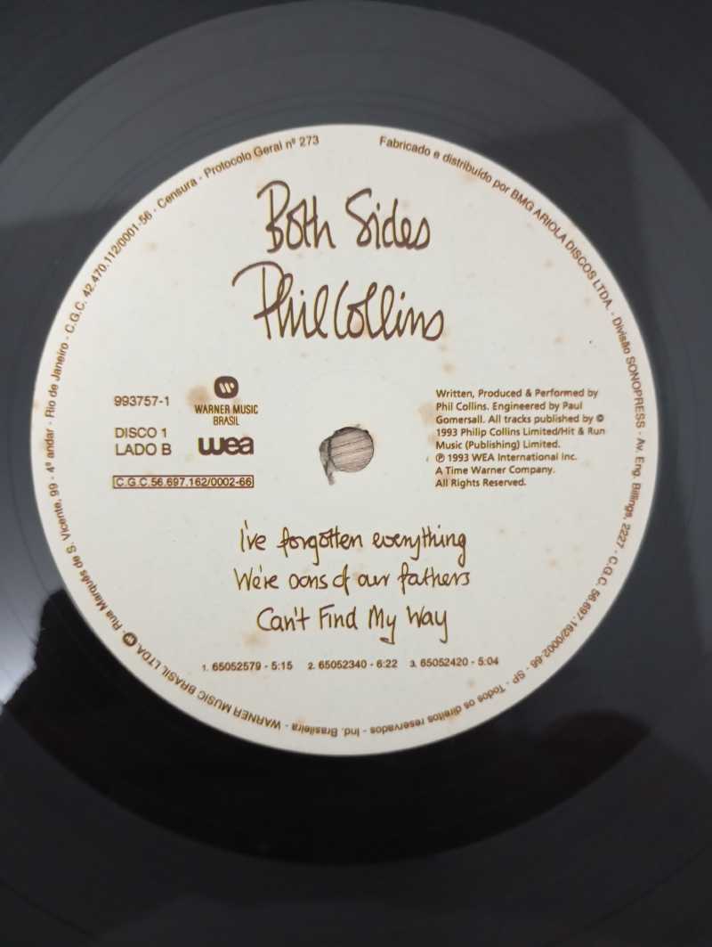 Lp Vinil Phil Collins Both Sides Duplo