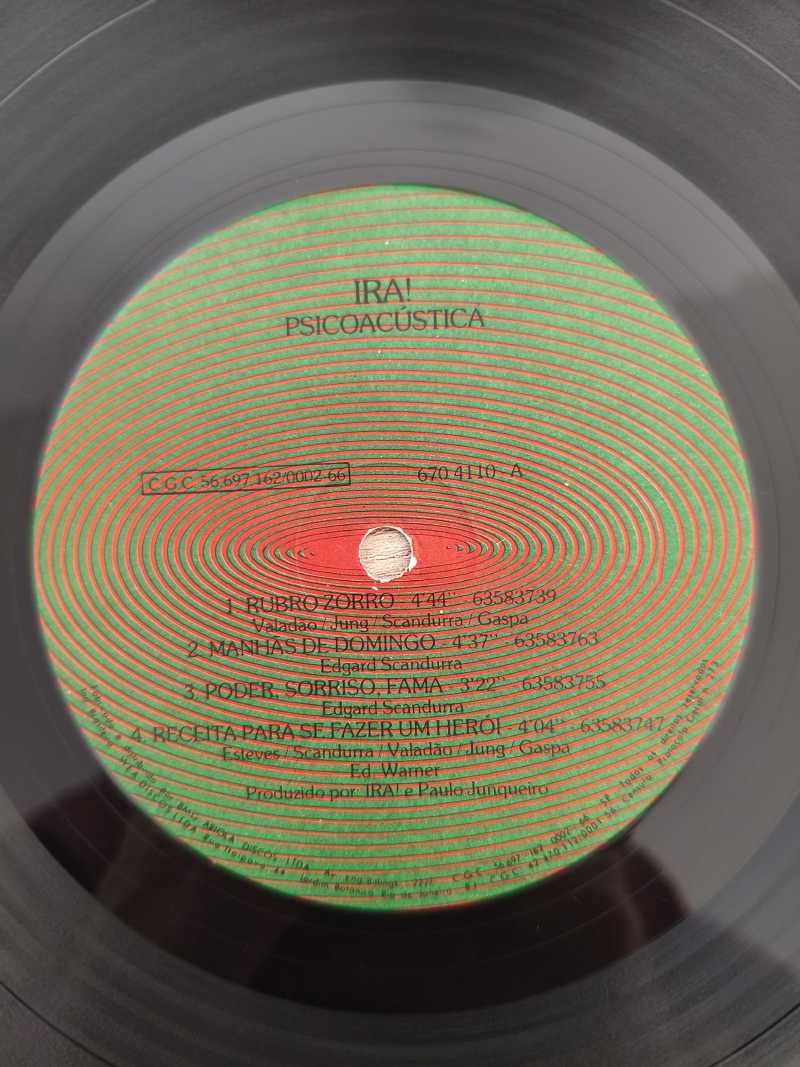 Lp Vinil Ira! Psicoacústica Capa Dupla