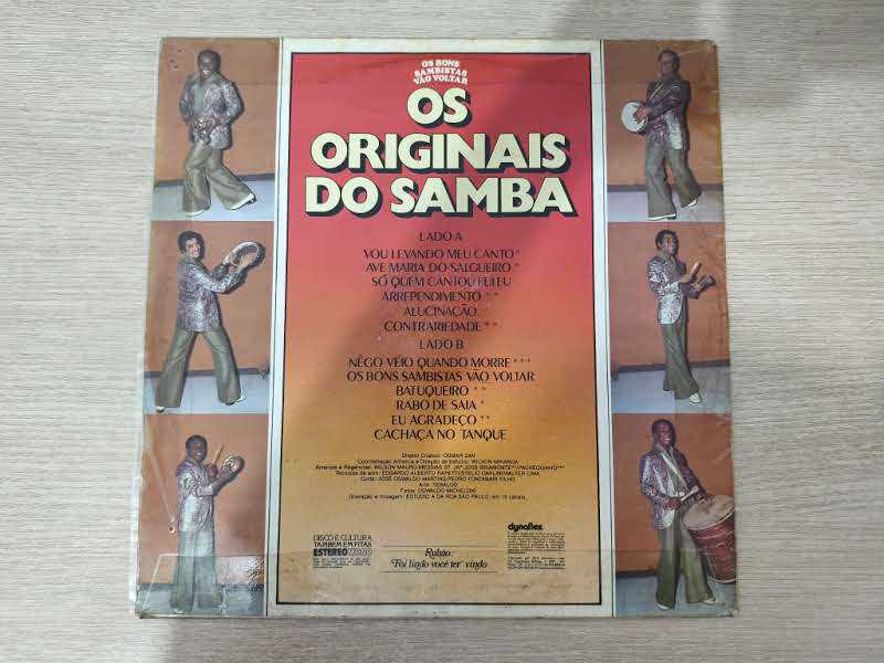 Lp Vinil Os Originais Do Samba Os Bons Sambistas Vão Voltar