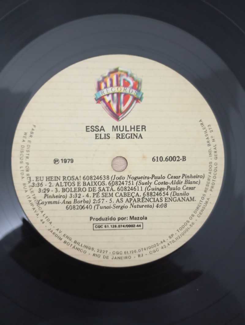 Lp Vinil Elis Regina Elis, Essa Mulher Capa Dupla