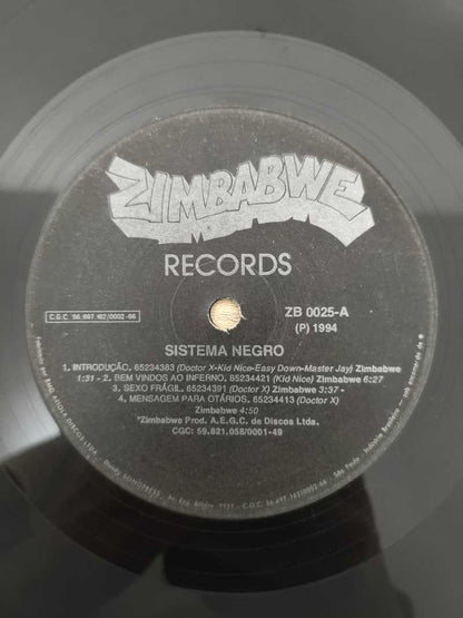 Lp Vinil Sistema Negro Bem Vindos ao Inferno
