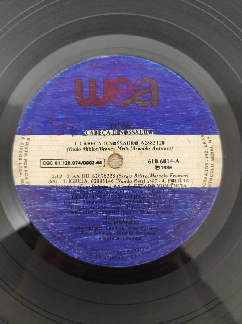 Lp Vinil Titãs Cabeça Dinossauro