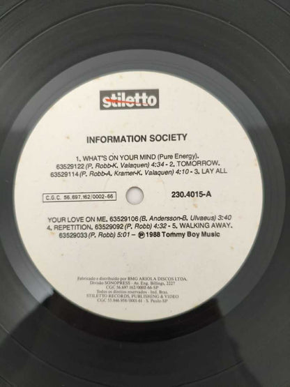 Lp Vinil Information Society 1988 Com Encarte