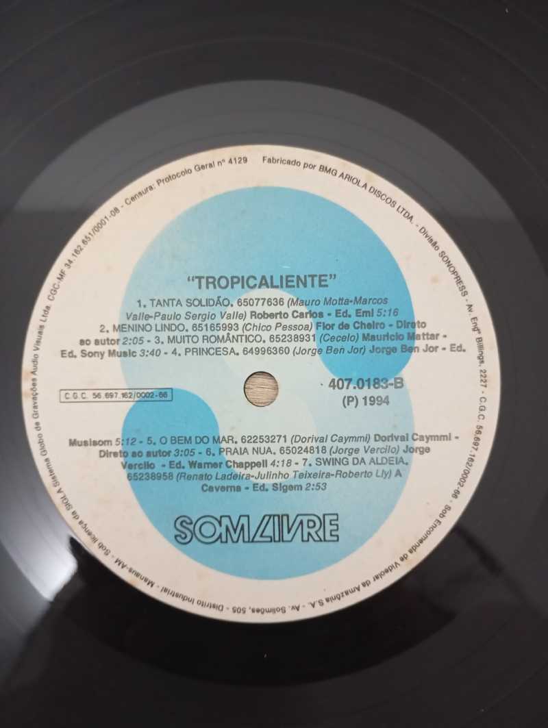 Lp Vinil Trilha Sonora Tropicaliente Nacional