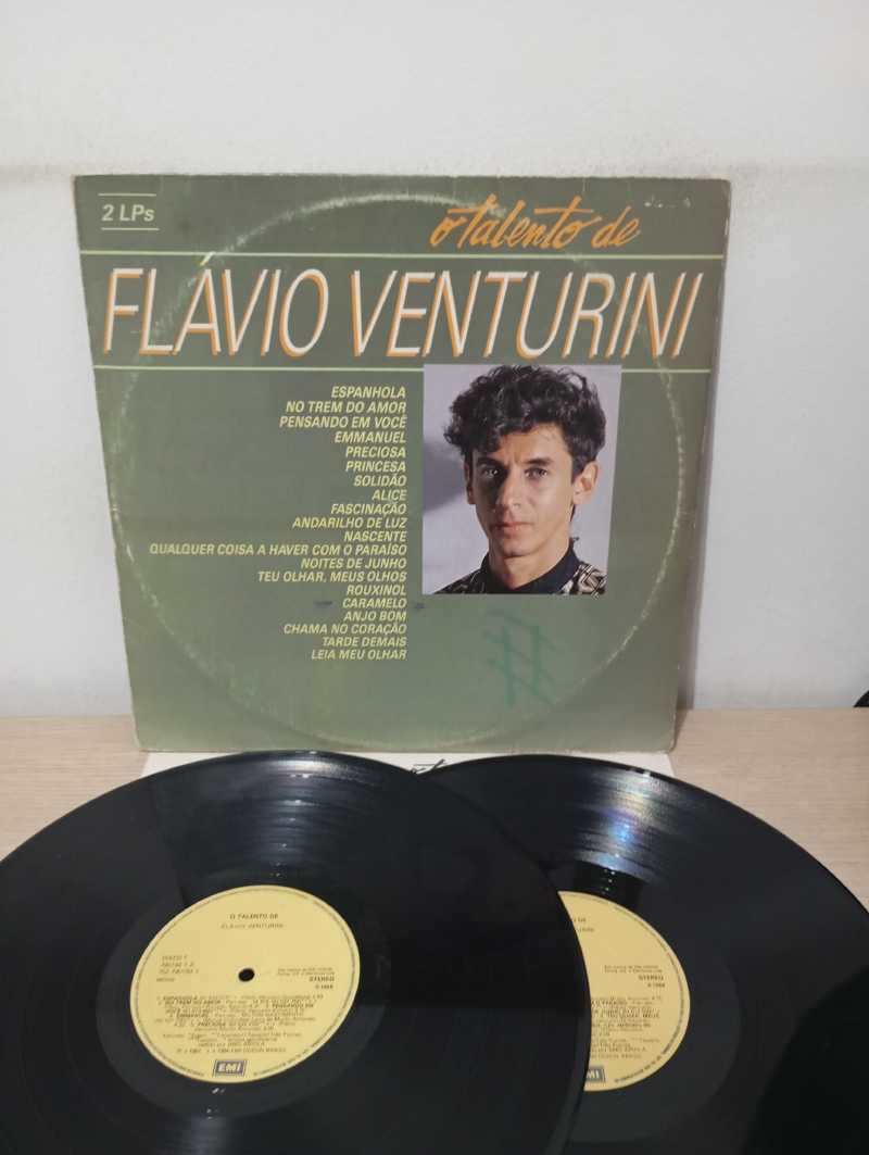 Lp Vinil Flávio Venturini O Talento De Duplo Com Encarte