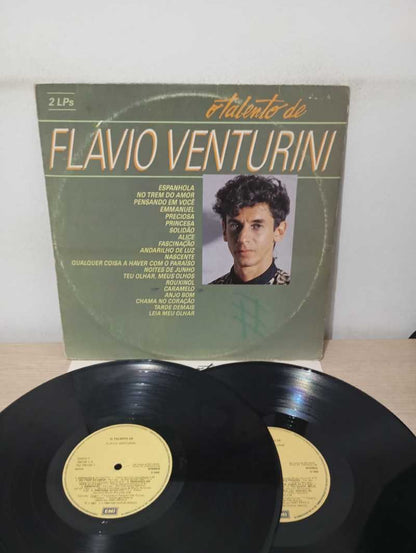 Lp Vinil Flávio Venturini O Talento De Duplo Com Encarte
