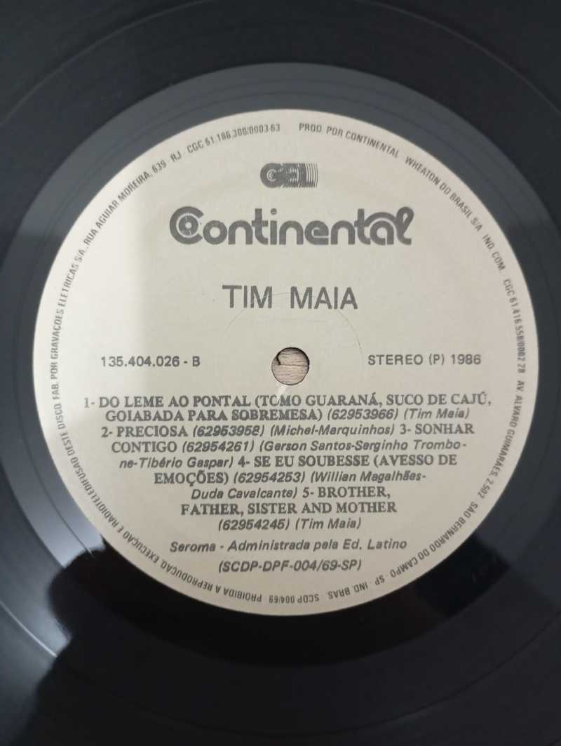 Lp Vinil Tim Maia 1986